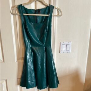 Green Latex Swing Dress